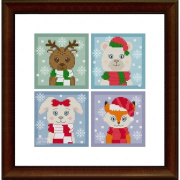 10 K 055. - Winter animals...
