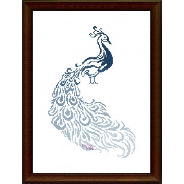 029. - Peacock in shades of...