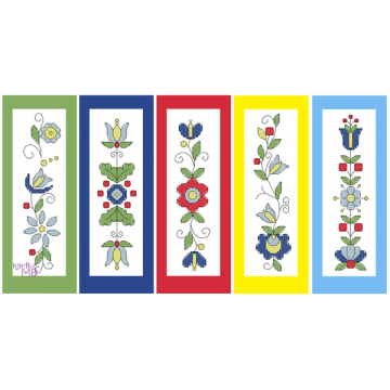 2053. - Floral Bookmarks (PDF)