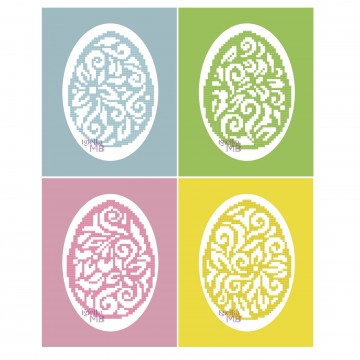 2093. - Lacy Easter Eggs 1....
