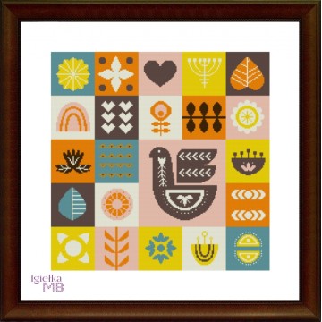 917. - Scandinavian sampler...