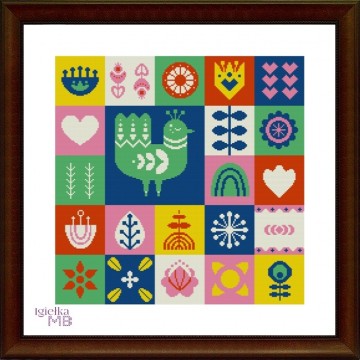 918. - Scandinavian sampler...