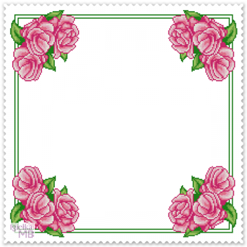 2321. - Napkin with roses...