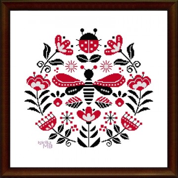 2097. - Folk pattern with...