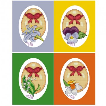 054. - Flowery Easter eggs...