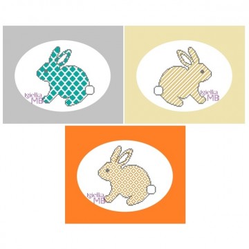 1137. - Kolorowe zajączki...