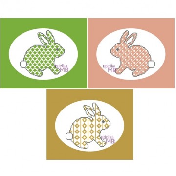 1139. - Kolorowe zajączki...