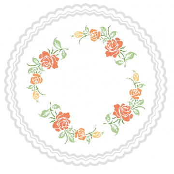 2476. - Serwetka z różami...